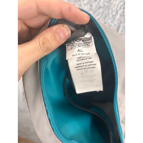 Patagonia Atom 8L Sling Bag Gray Teal Crossbody Outdoor Travel Pack - Picture 9 of 10